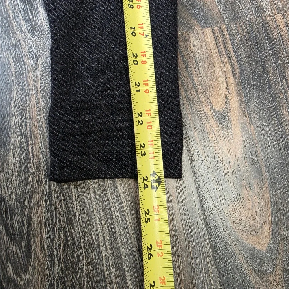 Eileen Fisher Petite‎ Charcoal Herringbone Wool Blend Blazer Jacket PM